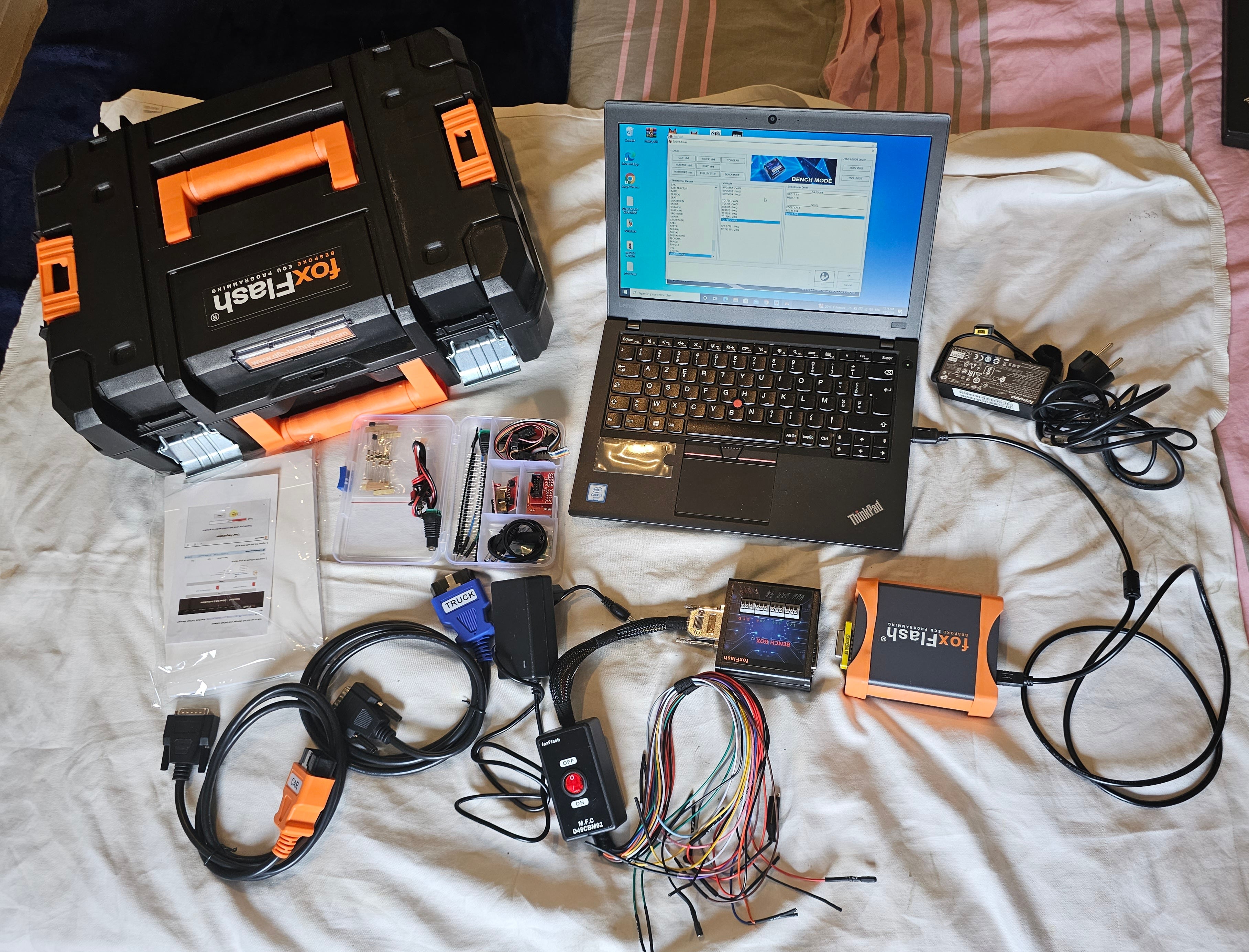 Valise de Reprogrammation Moteur FOX FLASH – Outil Professionnel pour Chiptuning