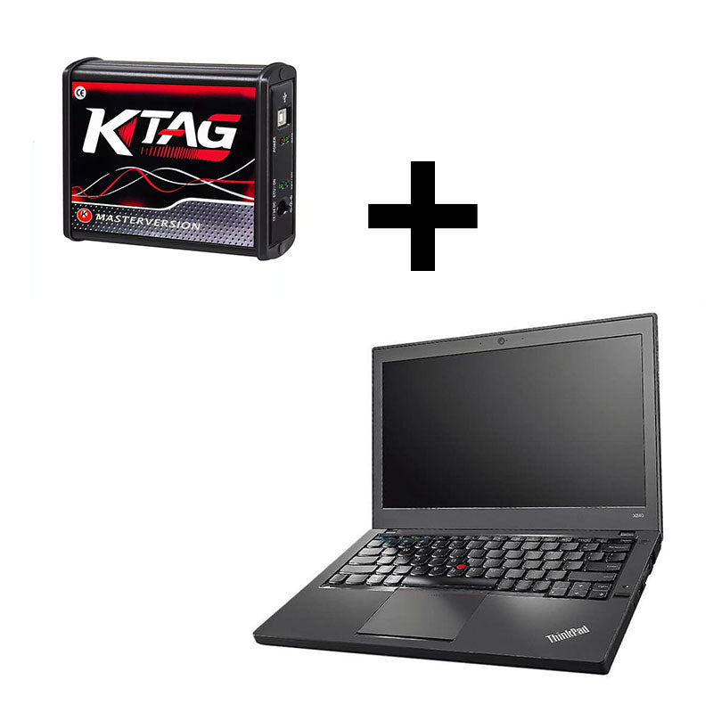 PACK COMPLET KTAG + PC LENOVO X240 I5 SSD - Obd2 Diagnostique