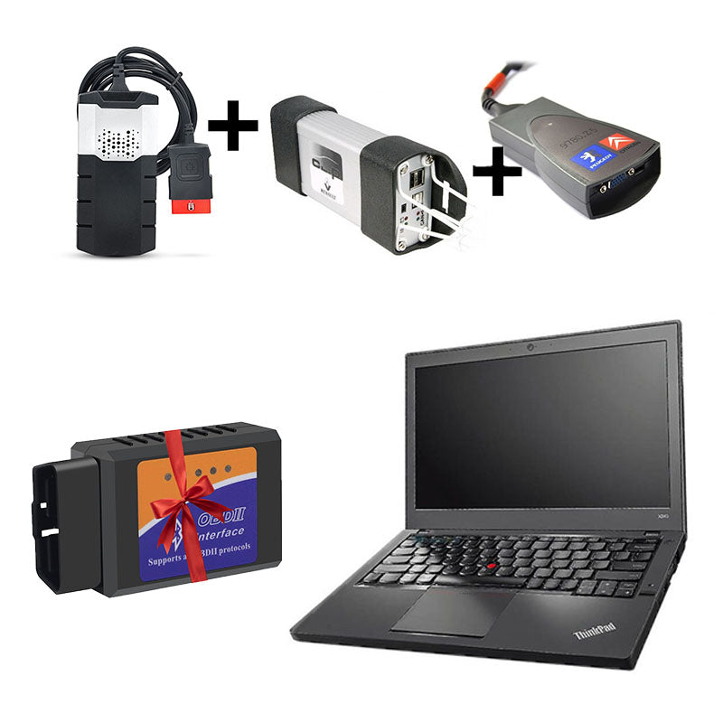 PACK COMPLET CAN CLIP + DIAGBOX + DELPHI + PC LENOVO X240 I5 SSD - Obd2 Diagnostique